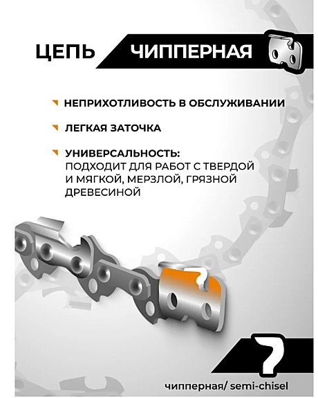 Цепь пильная 3/8