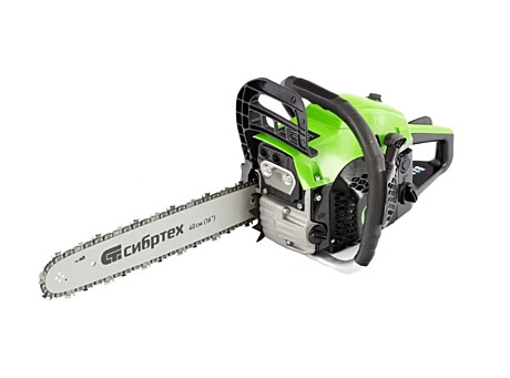 Бензопила Сибртех ПЦБ-4540, шина 40 см, 45 см3, 2.9 л.с, шаг 0.325, паз 1.5 мм, 64 звена 95202