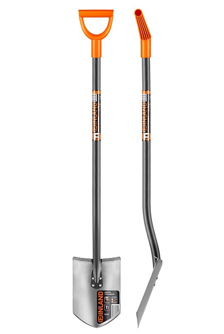 Лопата штыковая FINLAND 200х275х1250 мм, титановая