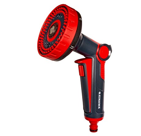 Пистолет-распылитель OKINAWA 6 режимов, пластиковый, с клавишей 2512