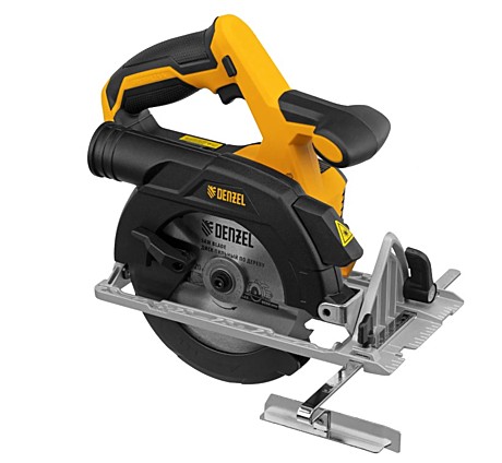 Пила циркулярная акк. бесщет. Denzel CCS-165-0, 18В , 165х20мм,пропил 35мм, 4200 о/м, без АКБ и ЗУ
