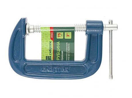 Струбцина Сибртех G-образная, 75 мм 20582