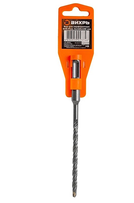 Бур SDS+ 6х100/160мм Вихрь 73/10/7/2