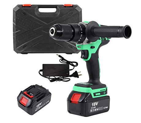 Акк.дрель удар. Zitrek Impact 18В, 2x4.0Ач, 80Нм, 1500 об/мин