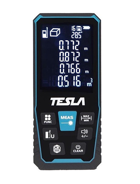 Дальномер лазерный Tesla DL100  дальность 100 метров, точность ±2мм