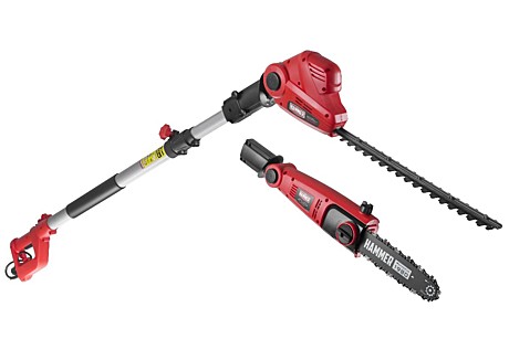 Высоторез Hammer VR700CH  2in1 электрический кусторез 550Вт/пила цепная 710Вт