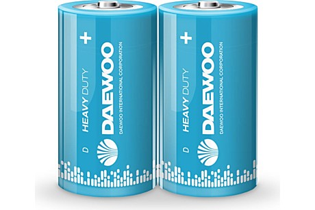 Батарейка LR20 Daewoo R20 солевая 2шт