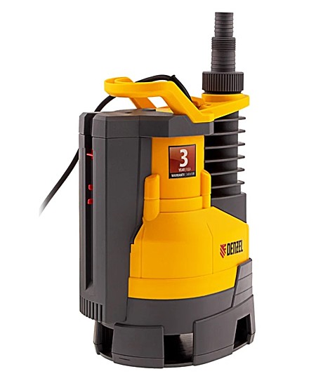 Насос дренажный Denzel DPХ800, 800 Вт, подъем 8 м, 13500 л/ч для грязной воды
