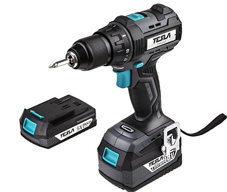 Акк.дрель Tesla TCD18BL 18В, 55Hm, аккум.2 шт, 2Ач