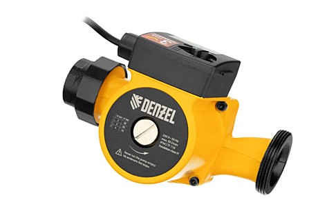 Насос циркуляционный Denzel CP32-4, напор 4 м, 50 л/мин, 1 м кабель, монт. длина 180 мм 99413