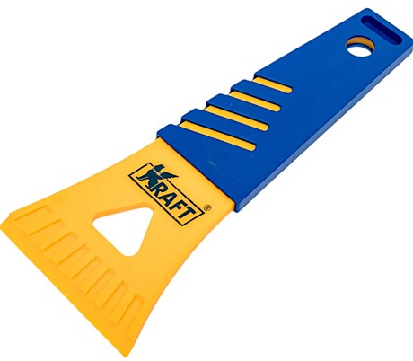 Скребок с резиновой ручкой 18 см KRAFT KT 835234