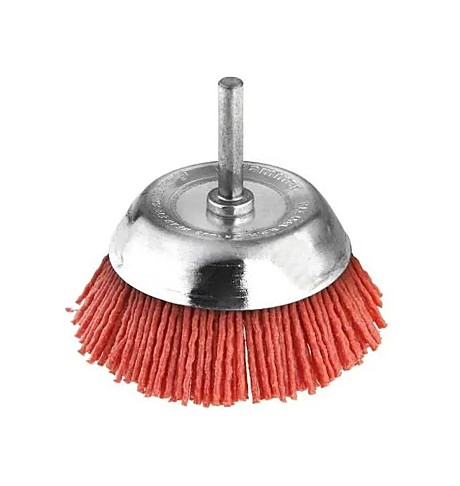 Кордщетка Hammer Flex 207-215 50мм d6  чашеобразная нейлоновая, с хвостовиком