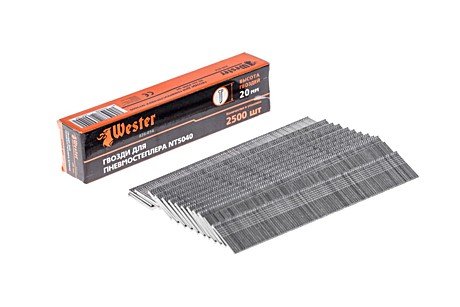 Гвозди Wester для пневмостеплера 20мм 2500шт