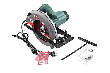 Пила циркулярная Hammer CRP1800/210  1800Вт 6000об/мин 210x30мм макс.пропил 70мм