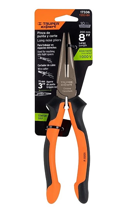 Длинногубцы Truper, 203,2 мм T203-8X 1000В 17336