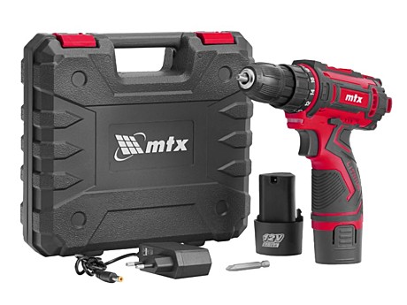 Акк.дрель MTX CDS-12, 12В, 2х1.5Ач, 30Нм, 10мм, 1350 об/мин, 26183