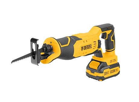 Пила сабельная акк. RS-180, 20В, 1х4Ач, Denzel 28801