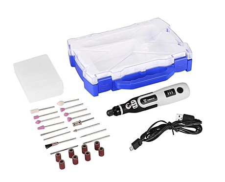 Дрель мини/гравер акк. DEKO DKRT3.6-Li SET 3.6 В, в кейсе