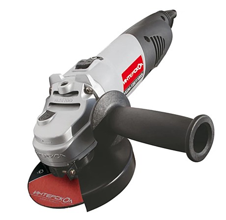 УШМ ИНТЕРСКОЛ УШМ-125/1100Э, 1100Вт, 125мм, 3000-10000 об/мин, (26.1.1.00)