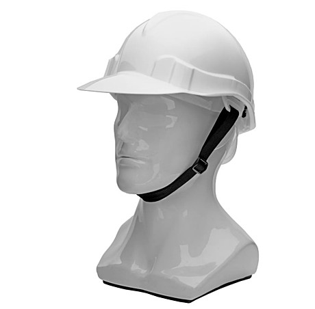 Каска защитная из ударопрочной пластмассы, белая Сибртех 89114