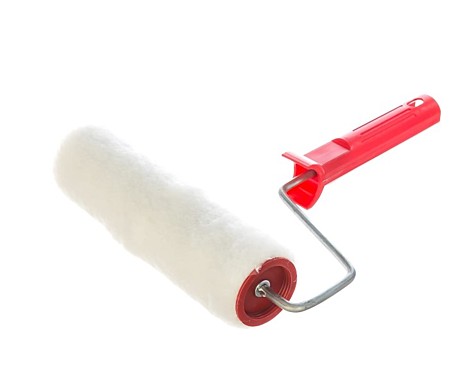 Валик СИБРТЕХ из натурального меха с ручкой, 150 мм