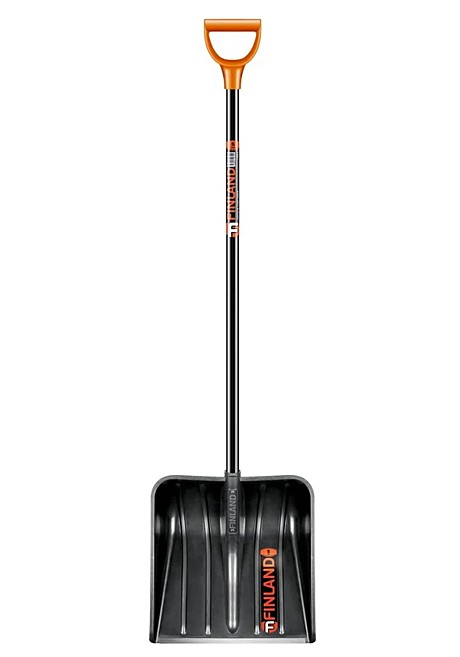 Лопата снеговая Finland 410х410х1435 мм, алюминиевый черенок, быстросъемный ковш, 1943
