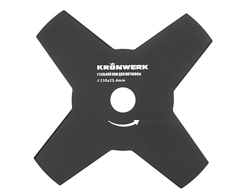 Диск/нож для триммера Kronwerk 230х25,4, 4 лезвия 96342