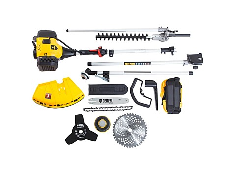 Мотокоса мультиф. Denzel DGT-52S-MAX, 52 см3, 3 л.с, разъемная штанга 96279