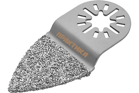 Насадка МФИ ПРАКТИКА шлифовальная двусторонняя дельта, узкая, HM, по плитке и дереву, 35 мм