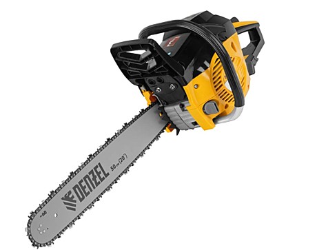 Бензопила Denzel DGS-5820, шина 50 см, 58 см3, 4.1 л.с, шаг 0.325, паз 1.5 мм, 76 звеньев