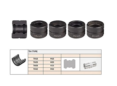 Насадки для пресс клещей матрицы для металлопластиковых труб и фитингов профиль -TH-