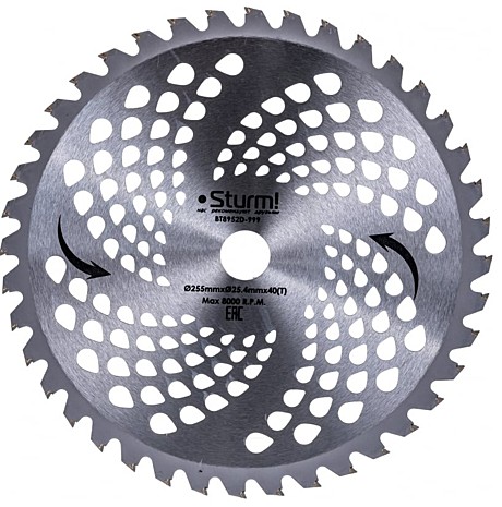 Диск/нож для триммера STURM 255x25,4x40T BT8952D-999