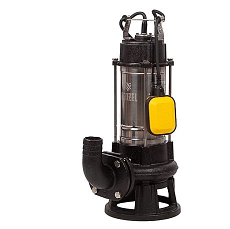 Фекальный насос Denzel FP1800-KS, 1800 Вт, напор 17 м, 26000 л/ч, нож-измельчитель
