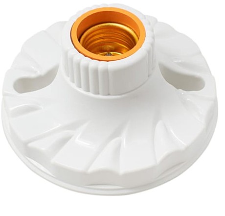 Патрон-стойка OXION белый E27 прямой LB-009WH-E27