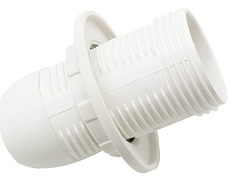 Патрон OXION Е14, полувинт, белый PH-002WH-E14