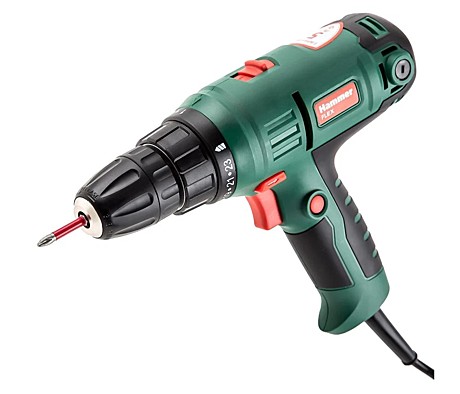 Дрель-шуруповёрт Hammer Flex DRL420A 300ТВт, 29Нм,0-400/0-1450 об/мин, 1,3 кг