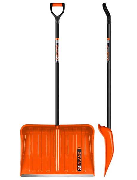 Лопата снеговая FINLAND ORANGE 550х385х1515 мм, 1731
