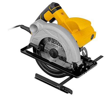 Пила циркулярная Denzel CS-165, 1200 Вт, 165х20 мм, гл.пропила 55мм, 5500 об/м 27301