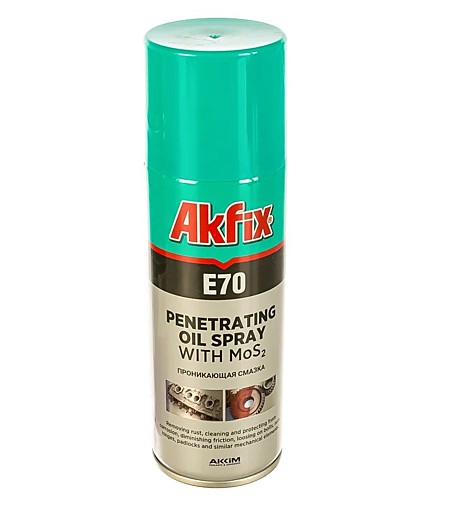Akfix E70 Проникающая смазка, 200 мл., шт YA020