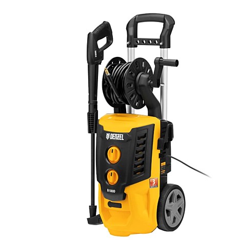 Мойка высокого давления Denzel R-180D, 2200 Вт, 180 бар, 380 л/ч, с барабаном