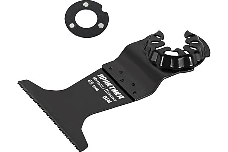 Насадка МФИ ПРАКТИКА режущая прямая, BiM, по металлу и пластику, 65 мм, мелкий зуб