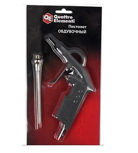 Пистолет продувочный QUATTRO ELEMENTI длинный носик, разъем EURO, профи