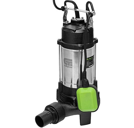 Фекальный насос Сибртех СФН1100-Н, 1100 Вт, напор 10 м, 18000 л/ч, нож