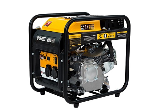 Генератор инверторный Denzel GT-2500iF, 2.5 кВт, 230 В, бак 5 л, открытый корпус, ручной старт