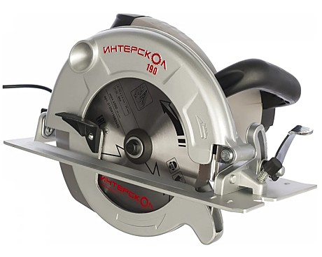Пила циркулярная Интерскол ДП-190/1600М 1600Вт, 4800об/м, 190х20мм, пропил 65мм